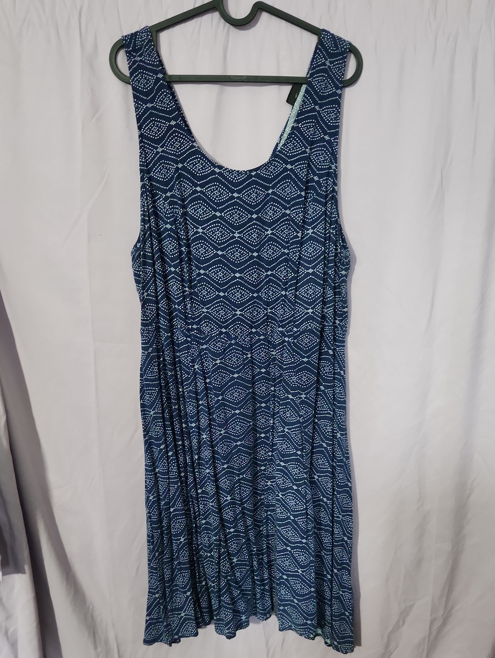 torrid Navy Blue Geometric Midi Dress